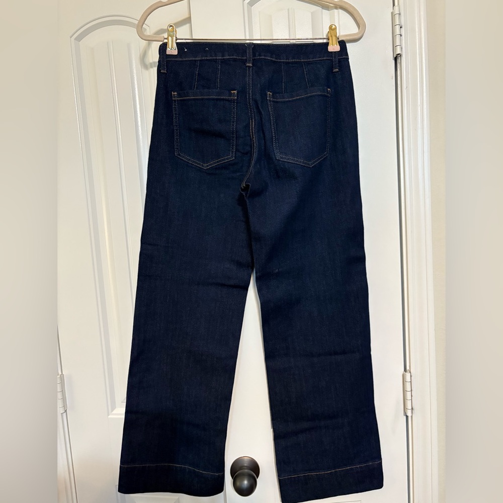 Chico's Deep Indigo Straight Leg Jeans - Picture 3 of 3